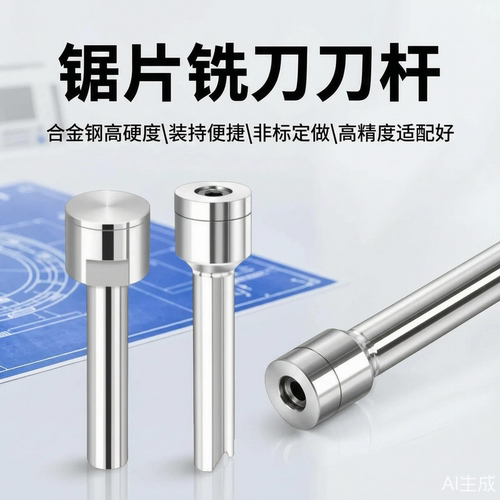 前后锁刀杆钨钢锯片刀柄白钢高速钢锯片铣刀CNC数控铣床连接杆 - 图1