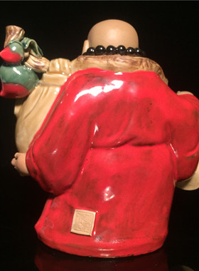 陶瓷客厅玄关风水大肚笑佛摆件