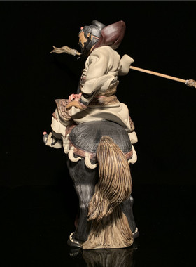 石湾公仔陶瓷玄关三国演义装饰品