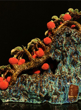 陶瓷满堂红电视柜新居送礼品摆件