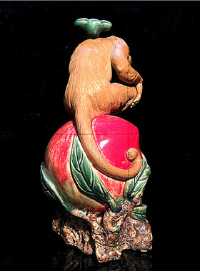 工艺石湾公仔生肖家居客厅摆件