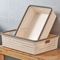 Imitation vine Editor Desktop containing basket Domestic toy Debris Storage Basket Plastic Kitchen Containing basket Zero Bathing Basket