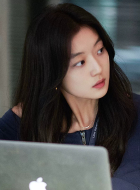 铜合金项链 早春晴朗尚之桃孙千同款微笑流苏项链女高级感锁骨链