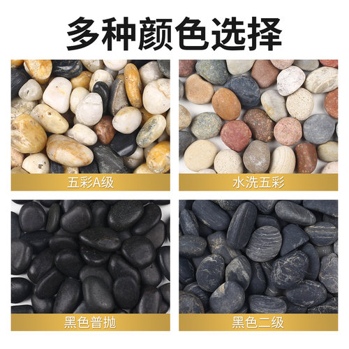 50斤鹅卵石石头铺地铺路庭院花园造景天然大小雨花石原石鹅软暖石 - 图0