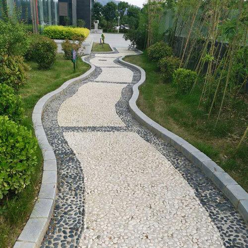 工程鹅卵石天然原石变压器专用铺路铺地造景大号河卵石滤料雨花石 - 图3