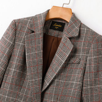 Yalibao Plaid Woolen Suit Jacket ຂອງແມ່ຍິງປີ 2020 ລະດູໃບໄມ້ຫຼົ່ນແລະລະດູຫນາວ Retro ຍອດນິຍົມທາງອິນເຕີເນັດທີ່ມີຊື່ສຽງໃນຊຸດສັ້ນກະທັດຮັດເຫມາະກັບຄົນອັບເດດ: