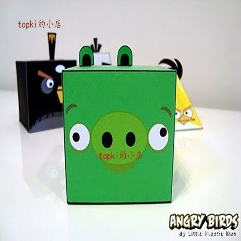 愤怒的小鸟 纸模 Angry Birds 立体模型手工DIY玩具盒子游戏摆设 - 图0
