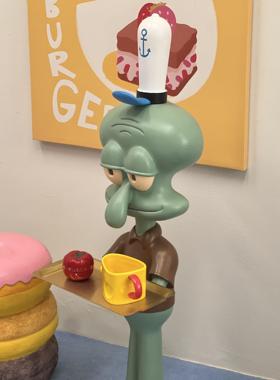 章鱼哥超大托盘电视柜沙发旁边落地装饰搬家乔迁新居开业礼物摆件