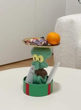 章鱼哥超大托盘电视柜沙发旁边落地装饰搬家乔迁新居开业礼物摆件