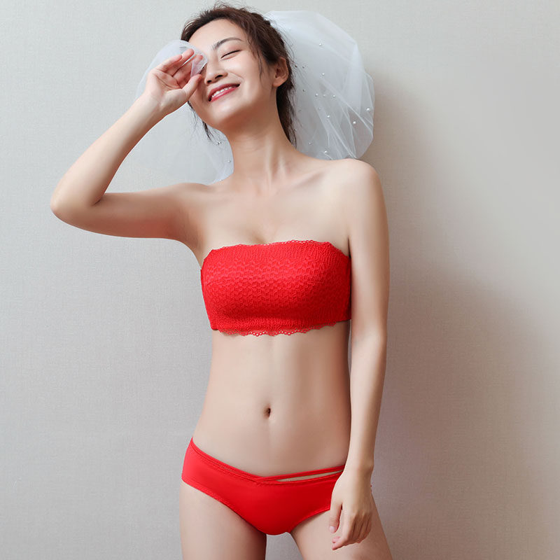 显大无肩带加厚8cm聚拢防滑 6裹胸 欧莱仕文胸