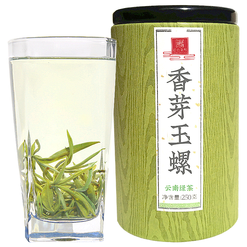 君点2022新茶云南普洱绿茶特级香芽碧螺春绿茶明前春尖茶散装250g