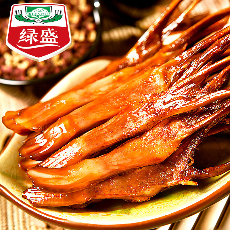 绿盛温州零食酱鸭舌头500g鸭舌 绿盛食品鸭肉零食