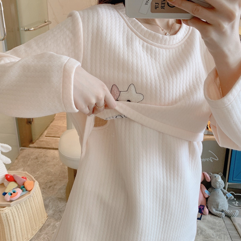 三件套月子服10月份产后住院睡衣 维雨服饰哺乳衣/月子服