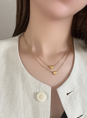 时尚爱心diy字母吊坠金属项链