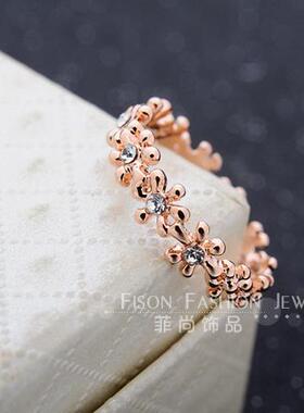 韩国花环小雏菊戒指尾戒