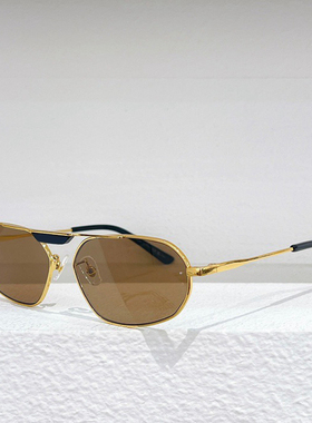 网红INS风太阳眼镜女0245S时尚嘻哈风金属小框遮阳墨镜男防紫外线