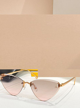 金属猫眼遮阳太阳镜男女款显脸小