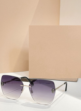 金属多边形遮阳太阳镜男女款显瘦