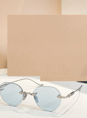 金属圆形男女款可配度数遮阳墨镜