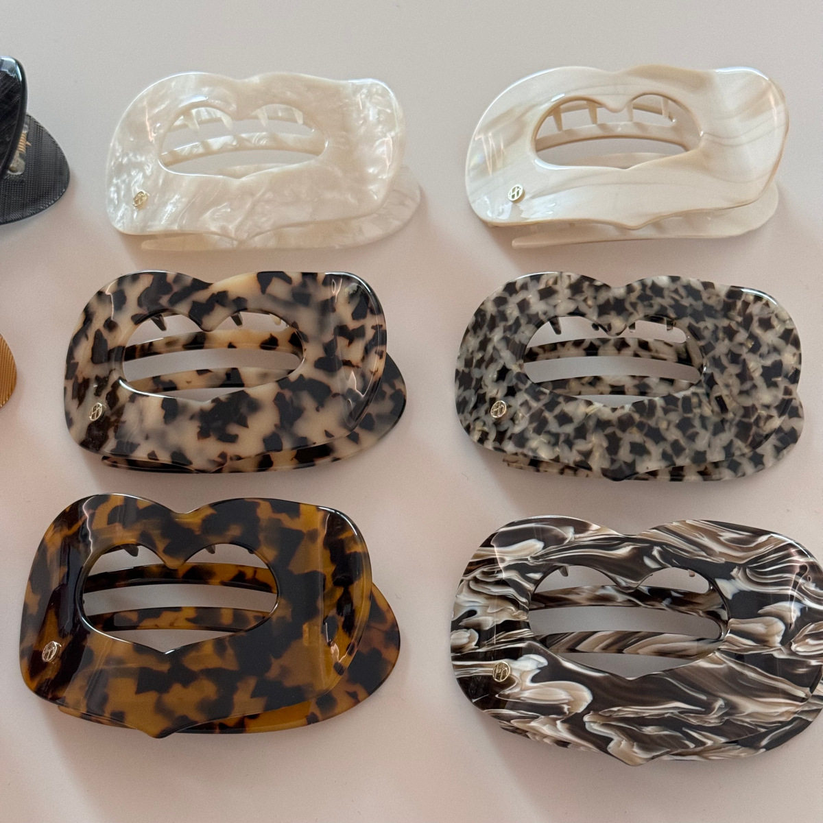 桃心醋酸抓夹高级感镂空发夹侧边夹后脑勺盘发抓夹半扎夹子鸭嘴,淘宝优惠券,粉丝福利购,淘宝优惠卷