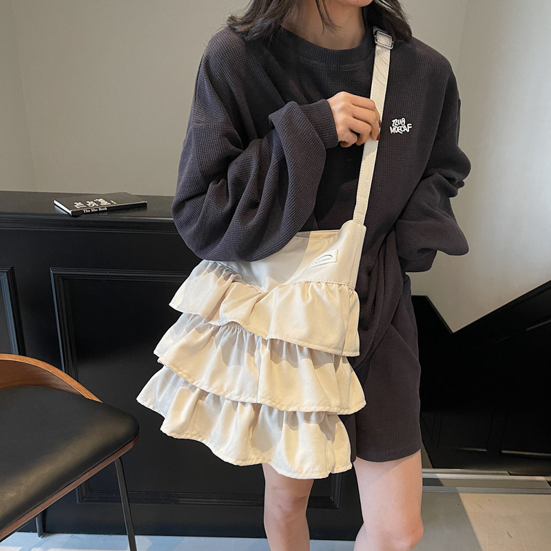 芭蕾风帆布包复古松弛感裙摆托特包新款通勤百搭大容量单肩包女,淘宝优惠券,粉丝福利购,淘宝优惠卷