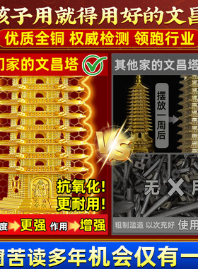 泰山祈愿文昌帝君塔纯铜