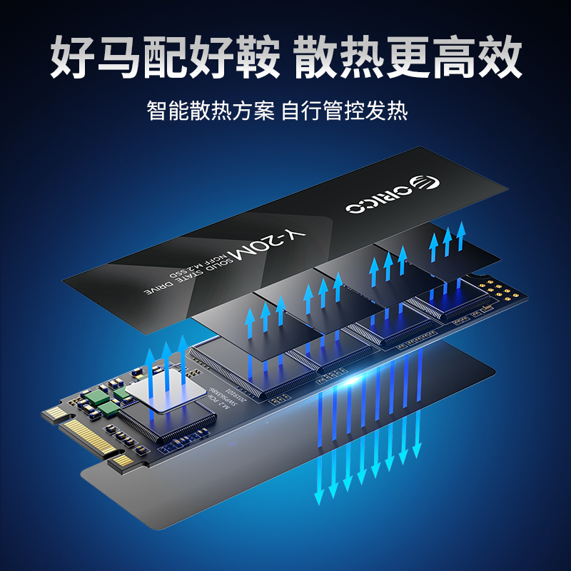 ORICO奥睿科M.2固态硬盘NGFF1TB笔记本台式机SSD大容量m2SATA协议 - 图2