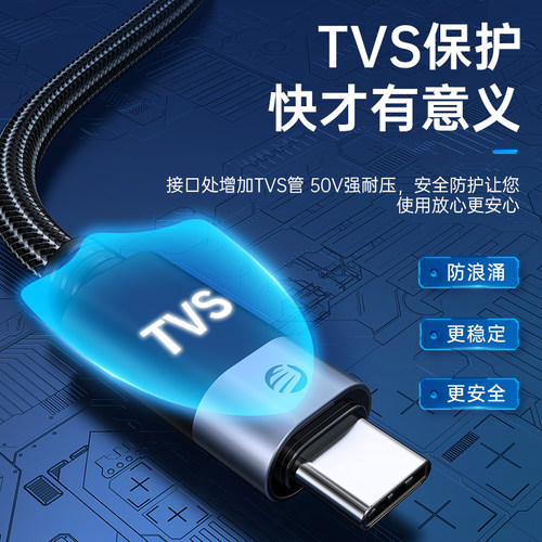 奥睿科USB4全功能typec数据线双头雷电4/3pd100w240快充40Gbps视频线手机适用苹果iPhone16macbook笔记本电脑 - 图3