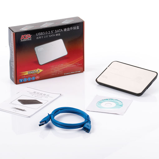 特价agestar USB3.0移动硬盘盒 2.5寸 SATA串口免工具(3ub2a8)-图2