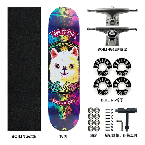 Профессиональный скейтборд подходит для мужчин и женщин для взрослых для начинающих с двумя изогнутыми концами, подходит для подростков