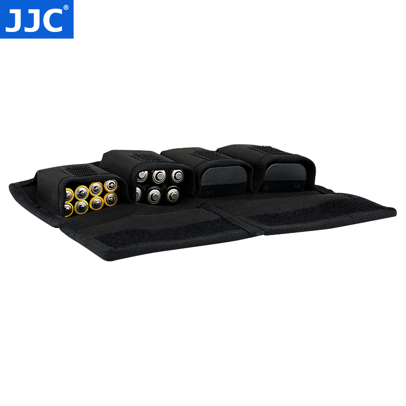 JJC 相机电池收纳包保护套适用佳能LP-E6 E17 NP-F550 FW50 W126S W235 EL15索尼FZ100 SD卡盒18650 5号 7号 - 图0