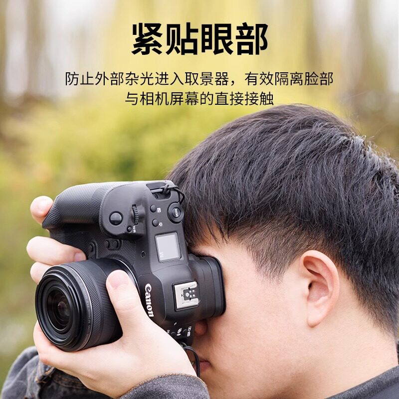 JJC替代佳能ER-h眼罩适用于佳能EOS R3取景器护目镜眼罩 Canon eos r3单反相机配件-图2