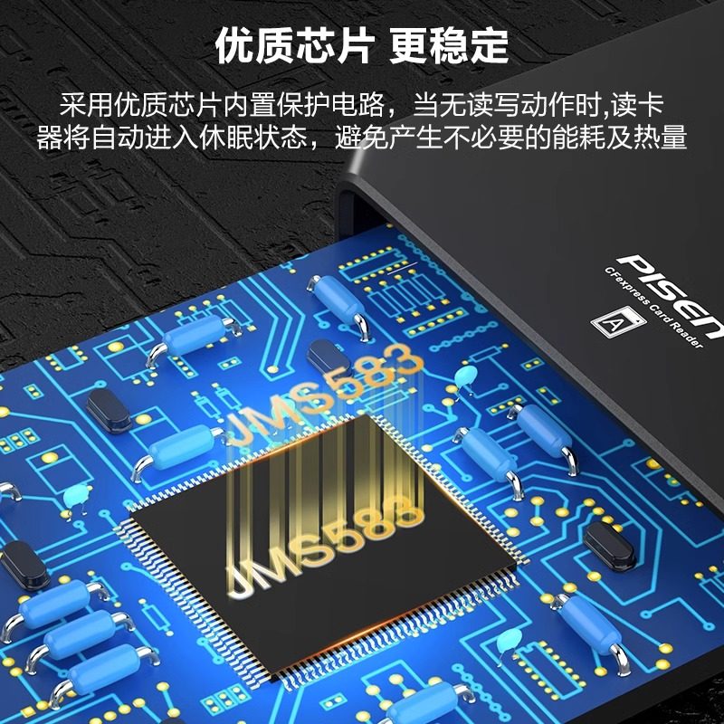 品胜A7M4 A7R5 A7S3 A1 FX3高速传输读卡器CFexpress储存卡Type-A适用索尼FX6 FX30内存卡USB3.1 GEN2 CFa10G-图3