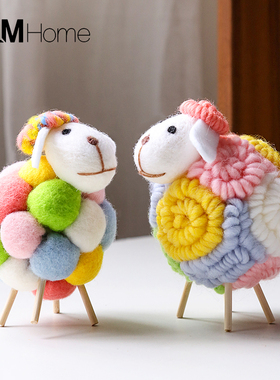 北欧可爱小羊装饰摆件