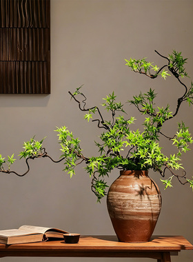 高级感仿真绿植枫叶造型装饰