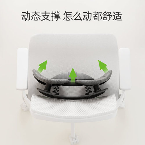 山姆代购 米乔人体工学腰垫带腰托升级版 多面支撑护脊可调节背板 - 图1