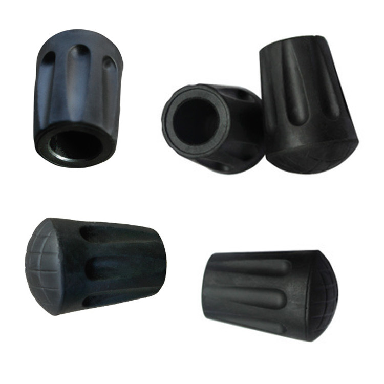 登山杖杖帽拐棍拐杖脚套手杖配件脚垫胶头拐头登山杖保护胶套通用