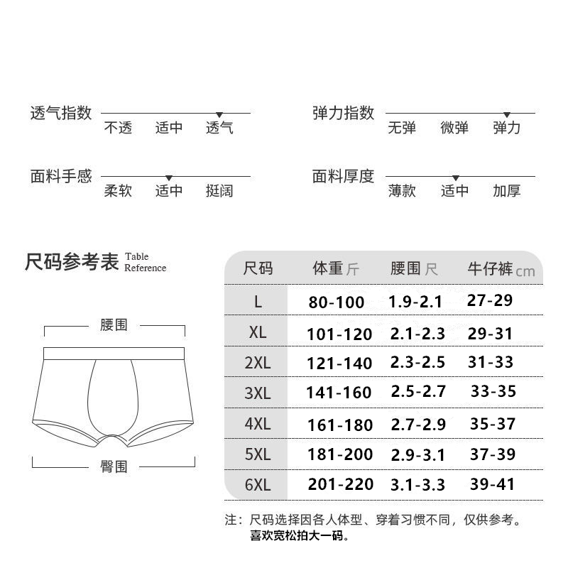 白色男士内裤纯棉黑色男平角裤舒适透气加大码纯色百搭四角短裤头 - 图2