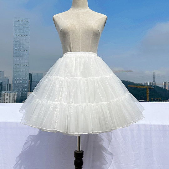 洛丽塔裙撑四层45厘米无骨百搭软纱微暴力日常衬裙裙撑Lolita