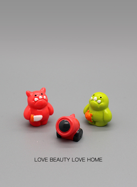 好无聊！摆几只小士兵怪兽情绪解压桌面小摆件温馨治愈工位装饰品