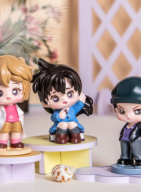 创意侦探小南盲盒潮玩手卡通盲盒动漫周边树脂工艺儿童摆件