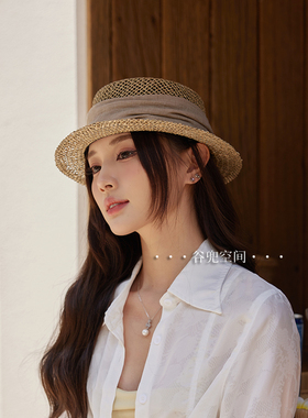 谷兜空间渔夫帽出游女夏季镂空