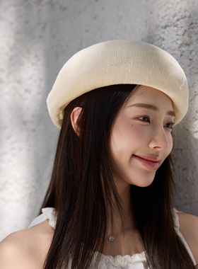 谷兜空间贝雷帽蚕丝透气出游女