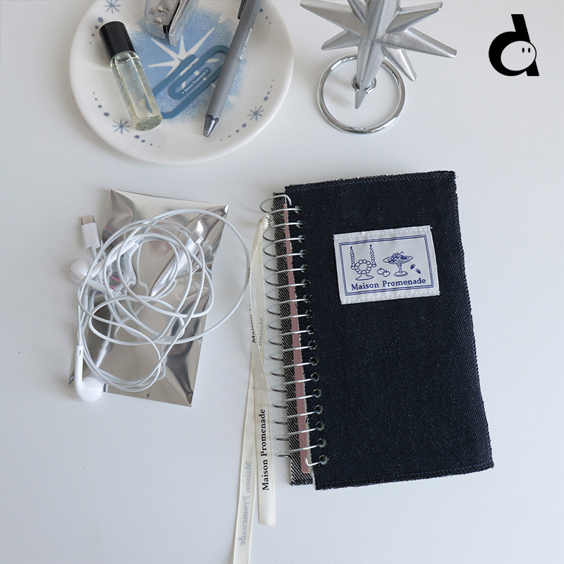 duye度也 maison promenade手帐线圈本蓝色牛仔系列A6A7复古内页,淘宝优惠券,粉丝福利购,淘宝优惠卷