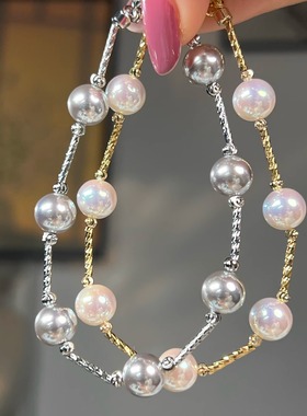 满天星小众高级感手串 施家Akoya人造天女海水珍珠手链女轻奢简约