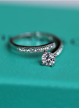 小钻戒指开口指环女 小众设计轻奢韩版简约精致感Ins高级指指环