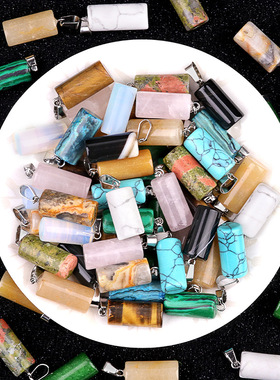 20mm圆柱吊坠DIY耳环项链