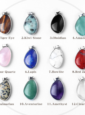 不规则铜边吊坠银色边框