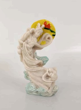 嫦娥奔月摆件姻缘月老神话人物