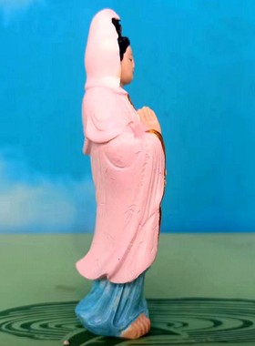 南海观音菩萨摆件车内平安装饰